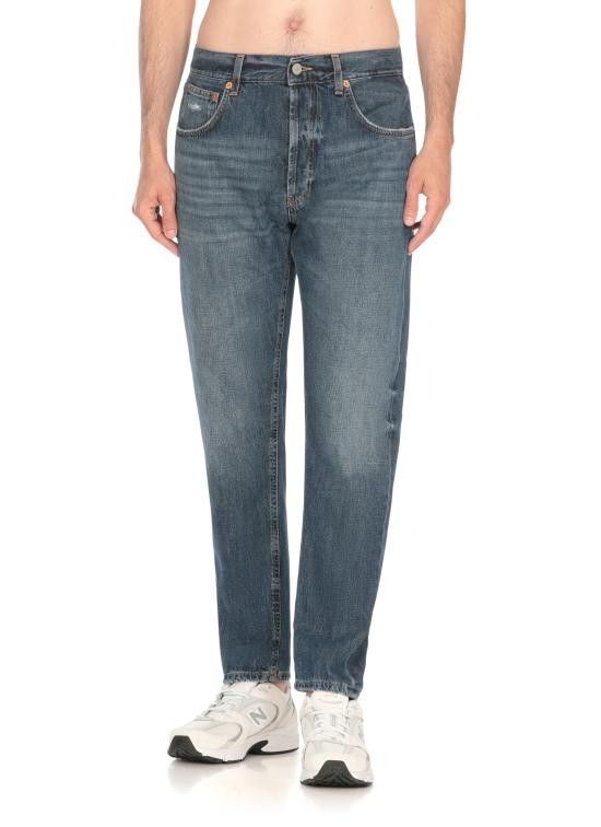 Dondup DONDUP Men Straight Pants UP576 DF0261 IN6800 Blue Size US 34 / EU 50 - 2 Thumbnail