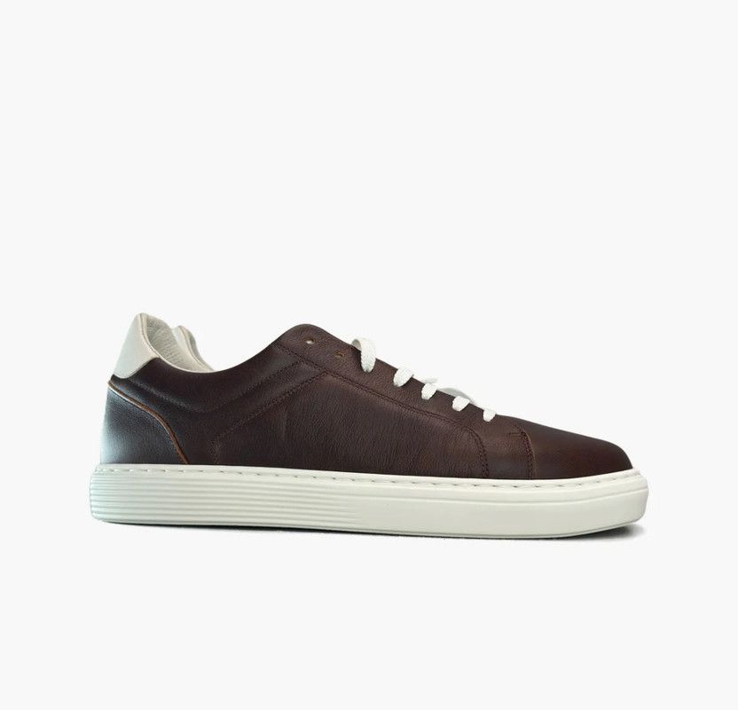 Brunello Cucinelli Brunello Cucinelli mens leather low top shoes brown Size US 8.5 / EU 41-42 - 4 Thumbnail