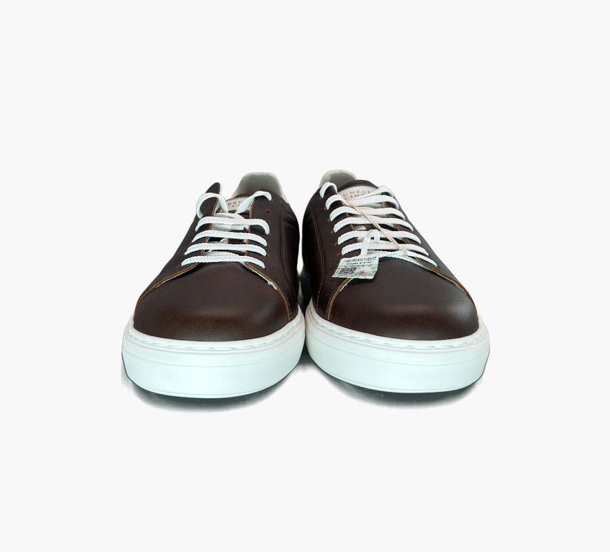 Brunello Cucinelli Brunello Cucinelli mens leather low top shoes brown Size US 8.5 / EU 41-42 - 5 Thumbnail