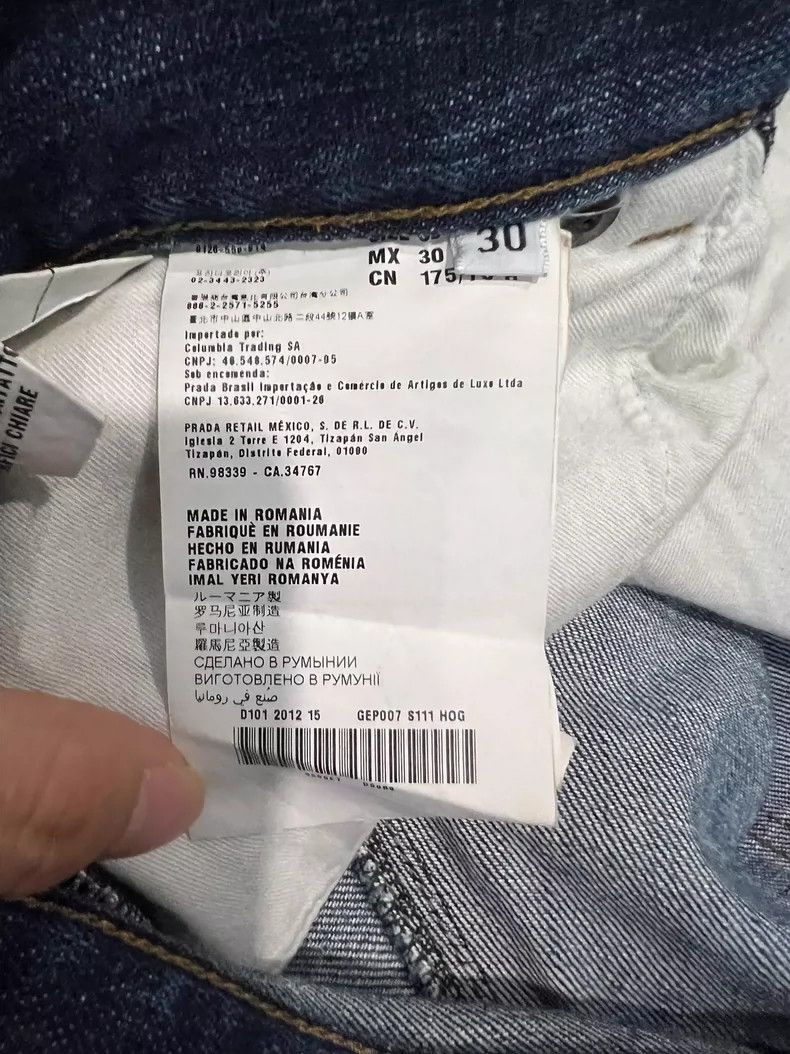 Prada Classic Blue Denim Pants by Prada Size US 30 / EU 46 - 6 Thumbnail