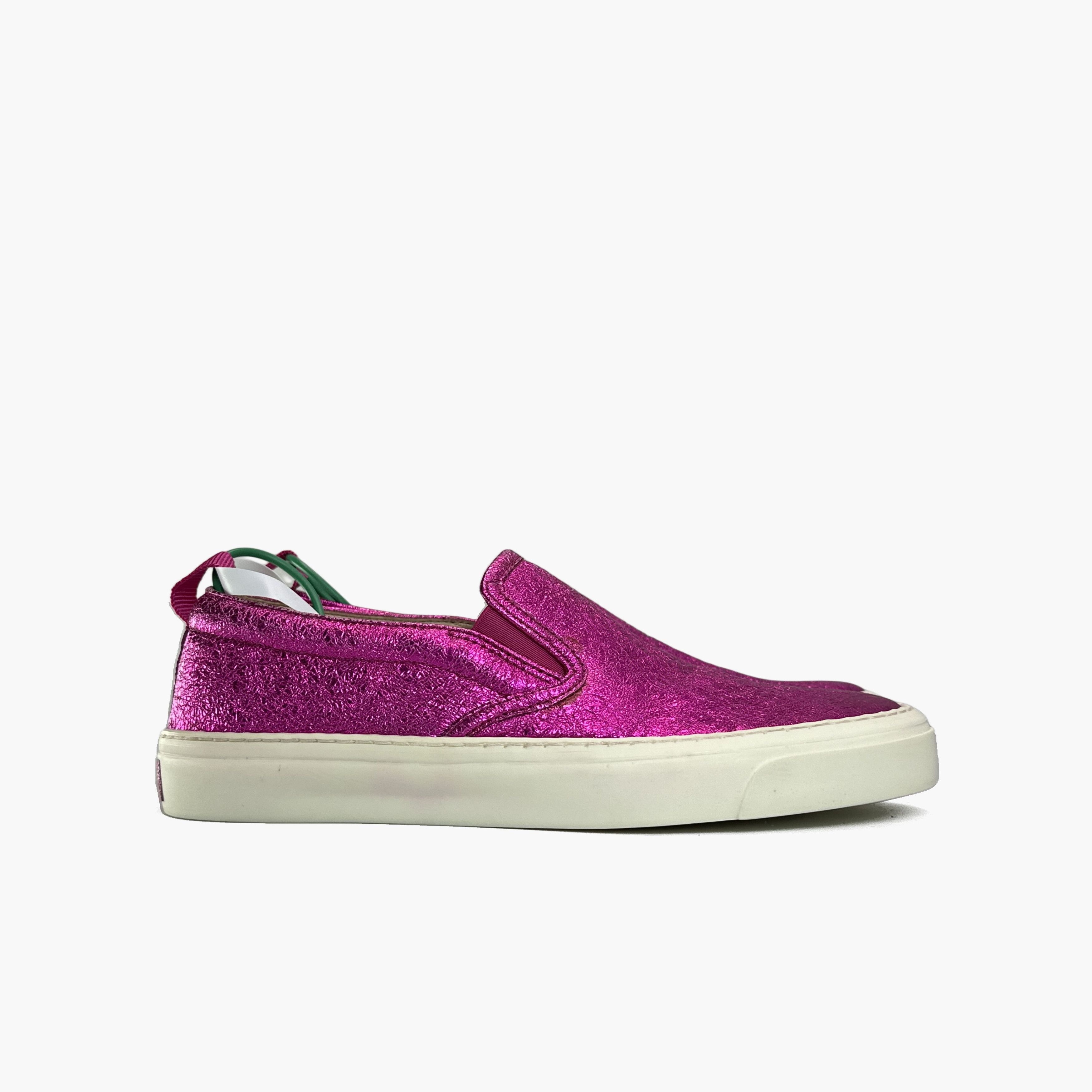 Gucci Gucci Leather Fashion Slip-On Sneakers Plum Color Size US 5.5 / EU 38 - 5 Thumbnail
