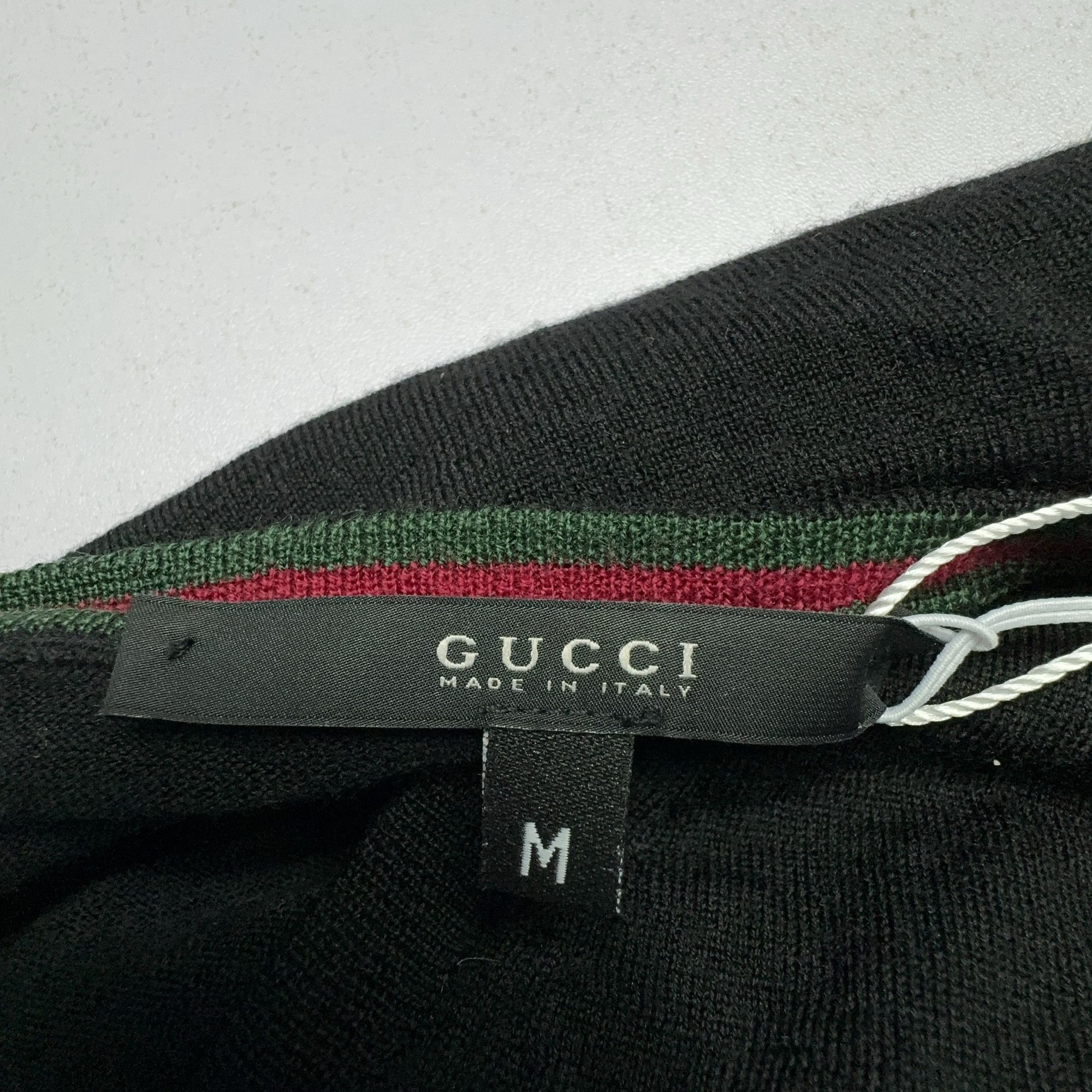 Gucci Black V-neck Loose Knit Sweater by Gucci Size US M / EU 48-50 / 2 - 5 Thumbnail