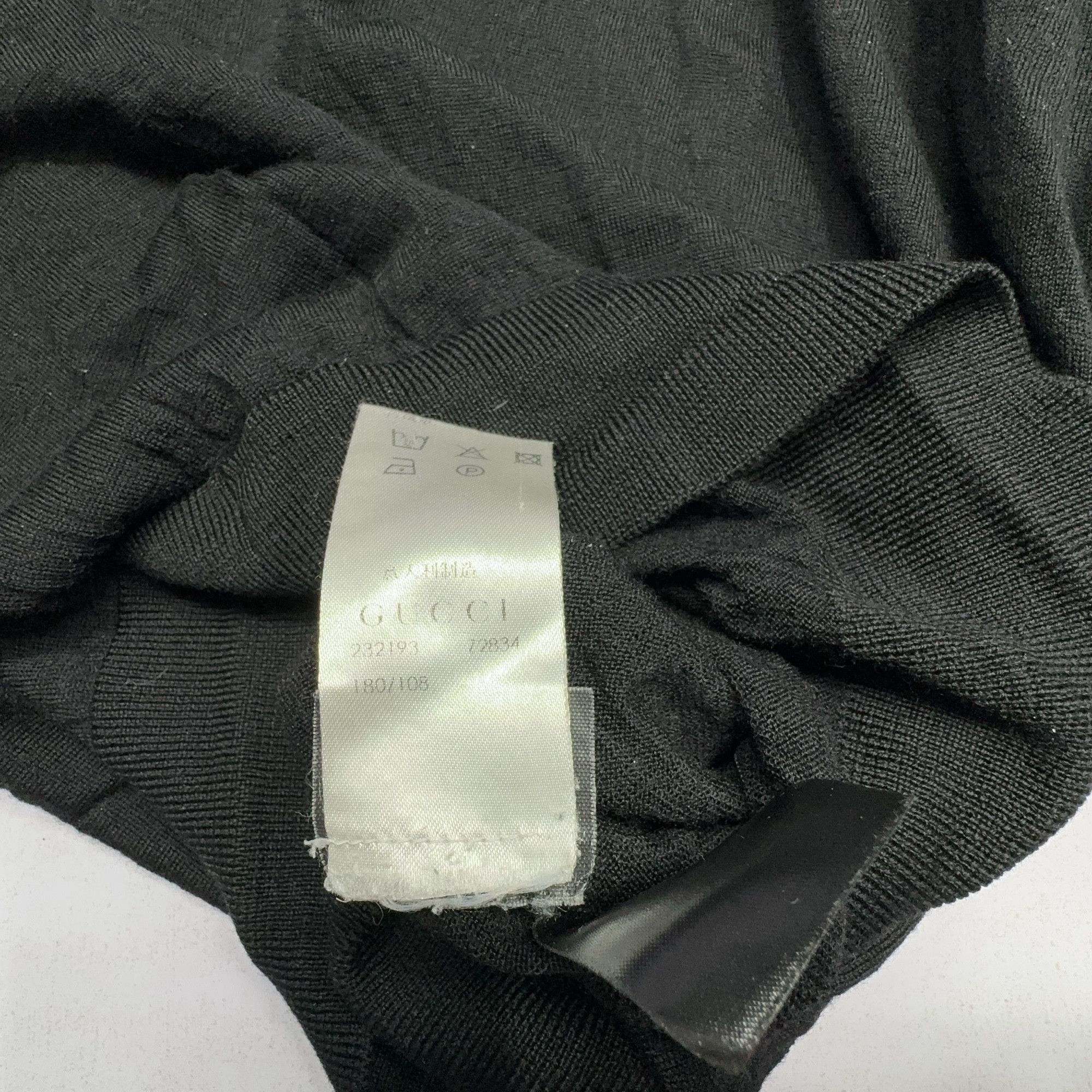 Gucci Black V-neck Loose Knit Sweater by Gucci Size US M / EU 48-50 / 2 - 6 Thumbnail