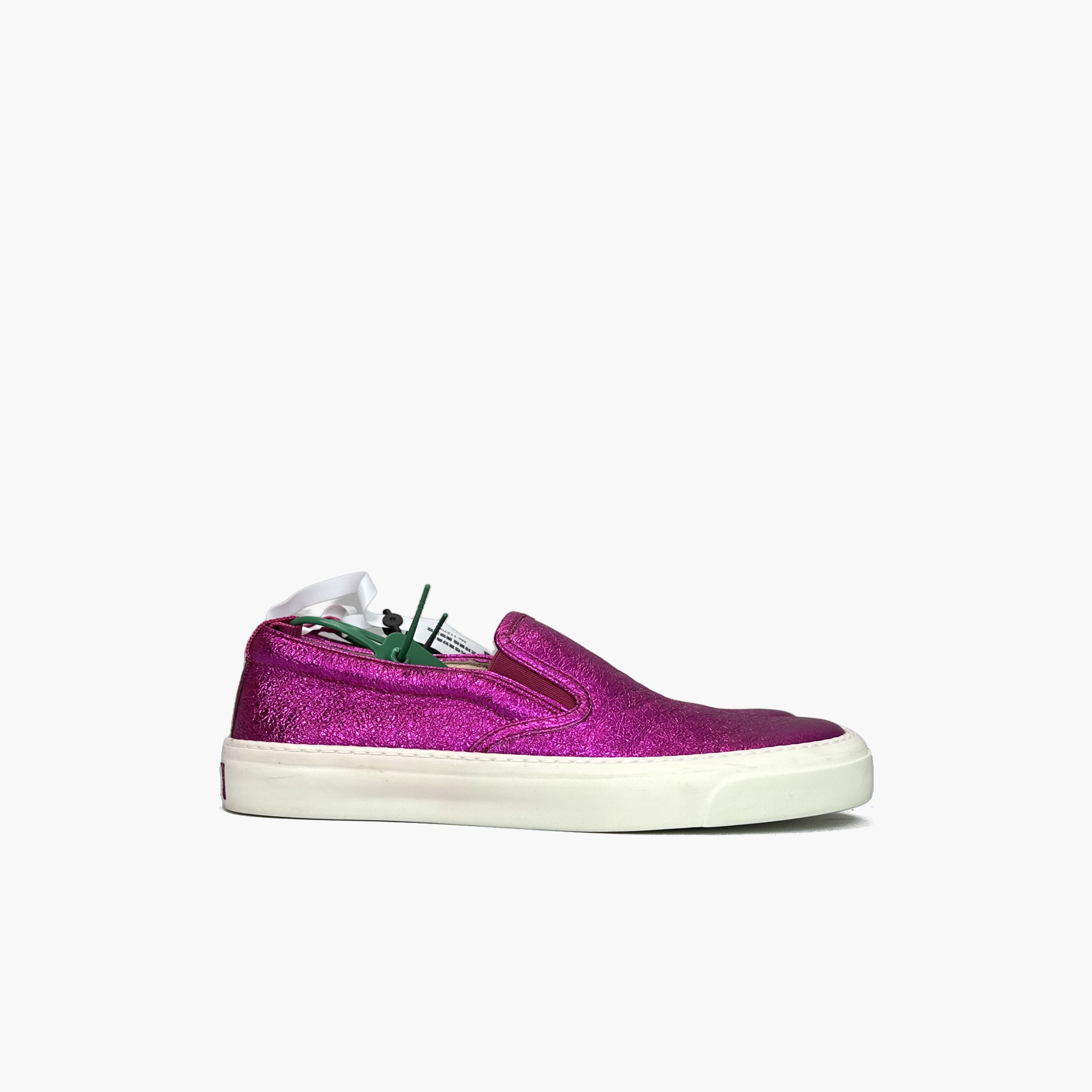 Gucci Gucci Leather Fashion Slip-On Sneakers Plum Size US 5.5 / EU 38 - 5 Thumbnail