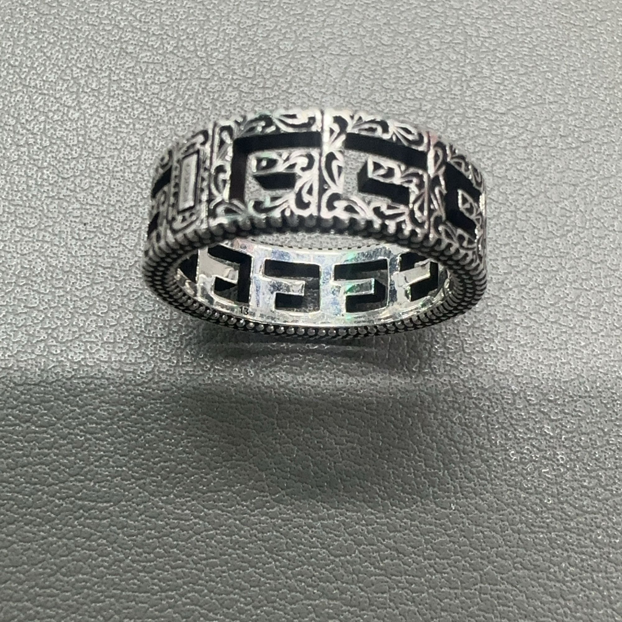 Gucci Gucci Double G Hollow Design Silver Ring Size ONE SIZE - 5 Thumbnail