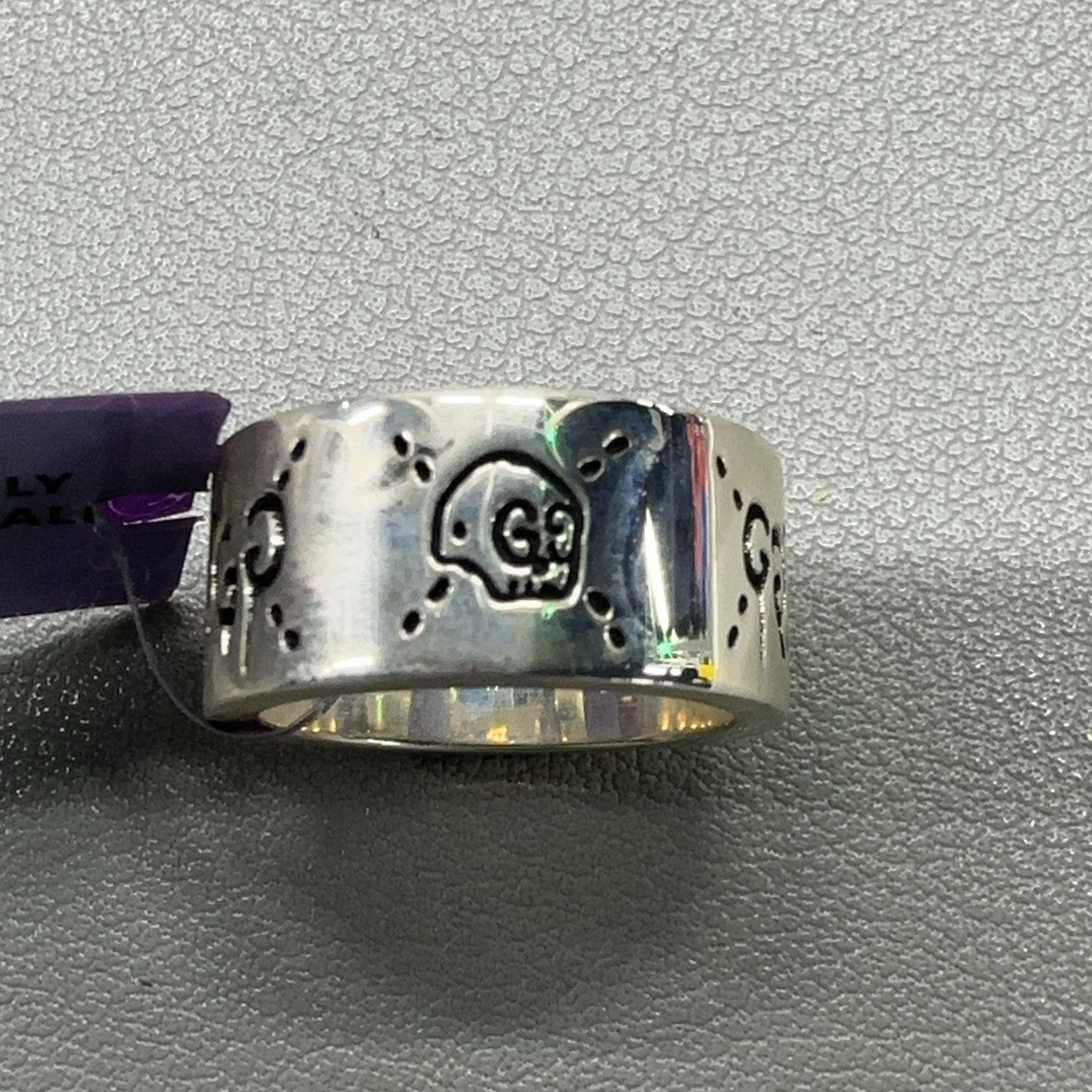 GucciGhost Silver Couple Ring 9mm
