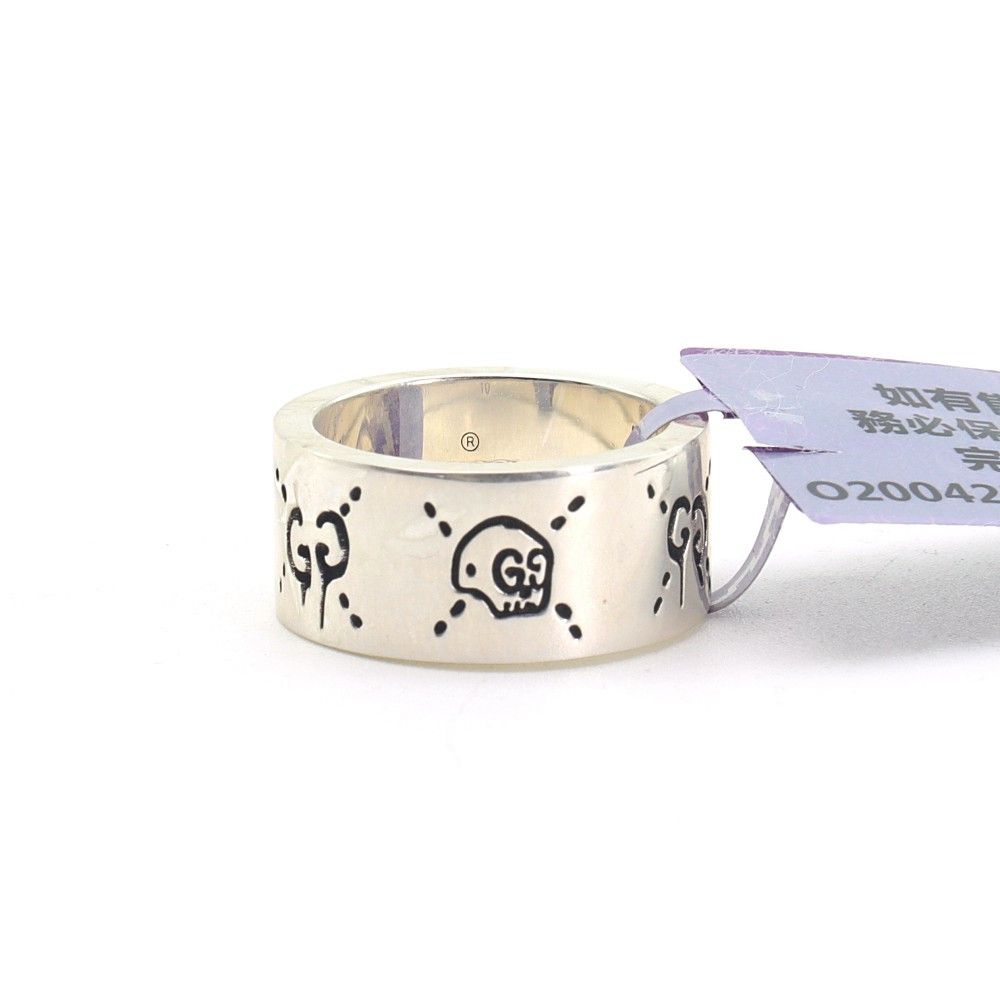 GucciGhost Silver Couple Ring 9mm