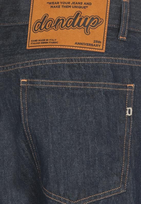Dondup DONDUP Men Straight Pants UP708 DFE338U MN5DU 800 Blue Size US 38 / EU 54 - 4 Thumbnail