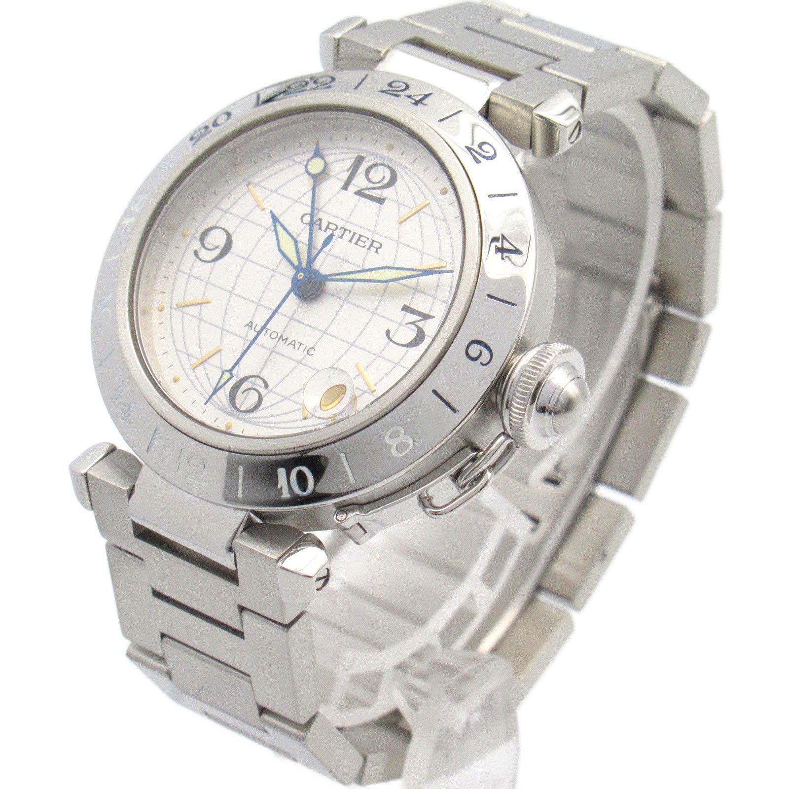 Cartier Cartier Cartier Pasha C Meridian Stainless Steel Watch Metal Automatic W31029M7 Size ONE SIZE - 2 Thumbnail