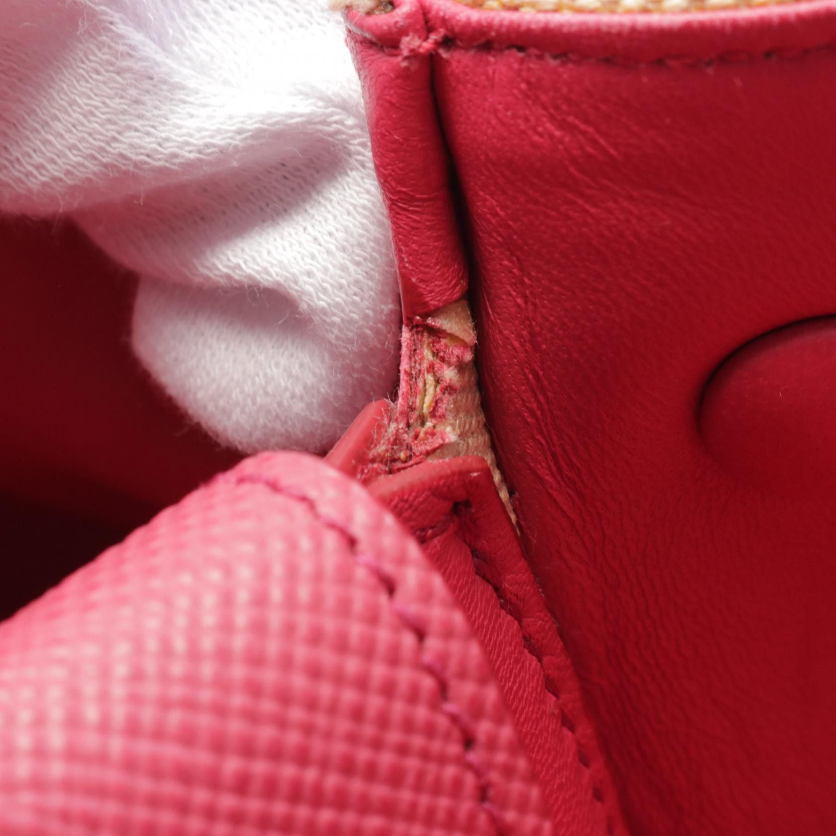 Prada Prada Prada CANAPA+SAFFIANO Handbag Canvas/SAFFIANO Leather Bag Canvas Handbag B2756T Size ONE SIZE - 7 Thumbnail