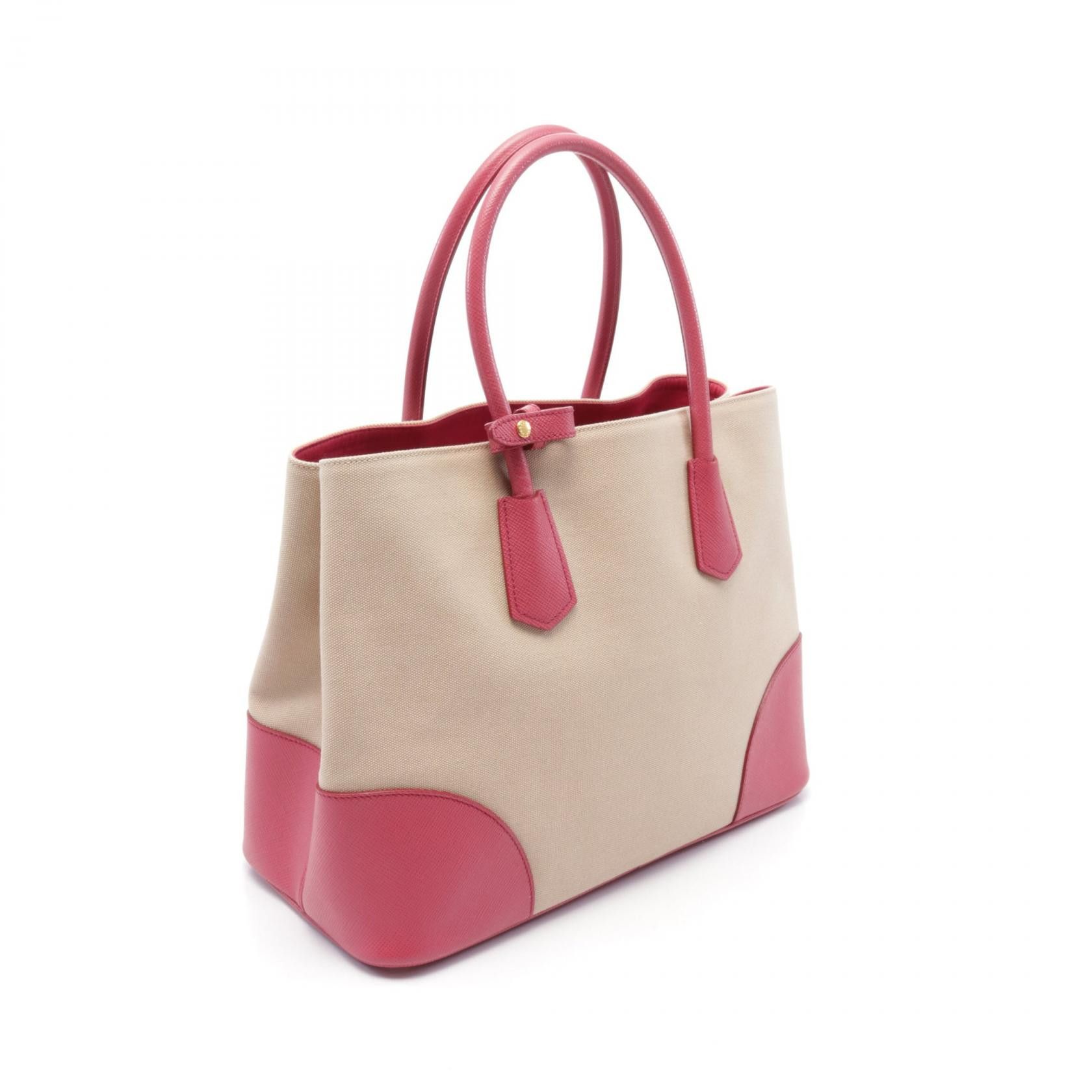 Prada Prada Prada CANAPA+SAFFIANO Handbag Canvas/SAFFIANO Leather Bag Canvas Handbag B2756T Size ONE SIZE - 2 Thumbnail