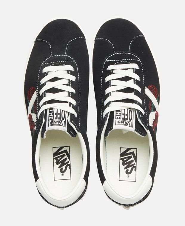 Vans Black Roses Sneakers Size US 8 / IT 38 - 3 Thumbnail