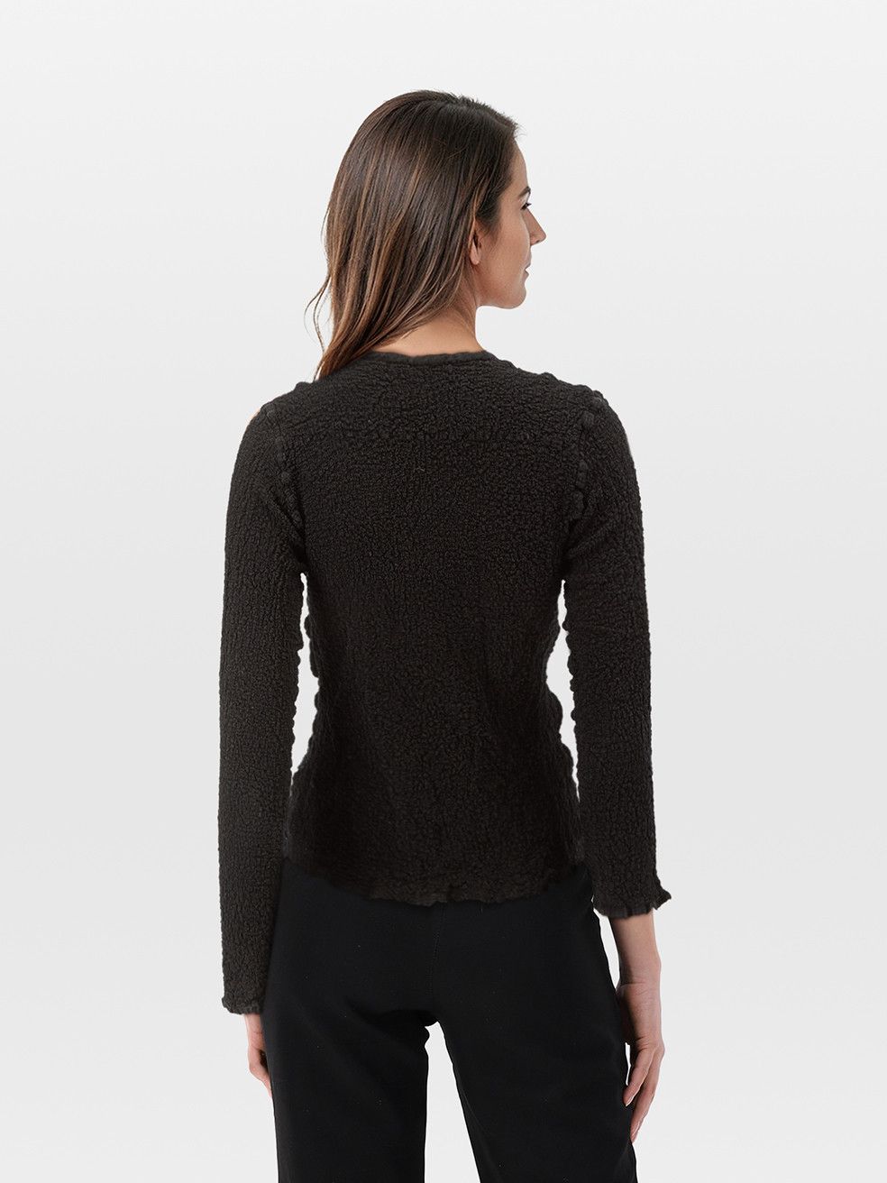 Issey Miyake Black Button Up Top Size M / US 6-8 / IT 42-44 - 2 Thumbnail