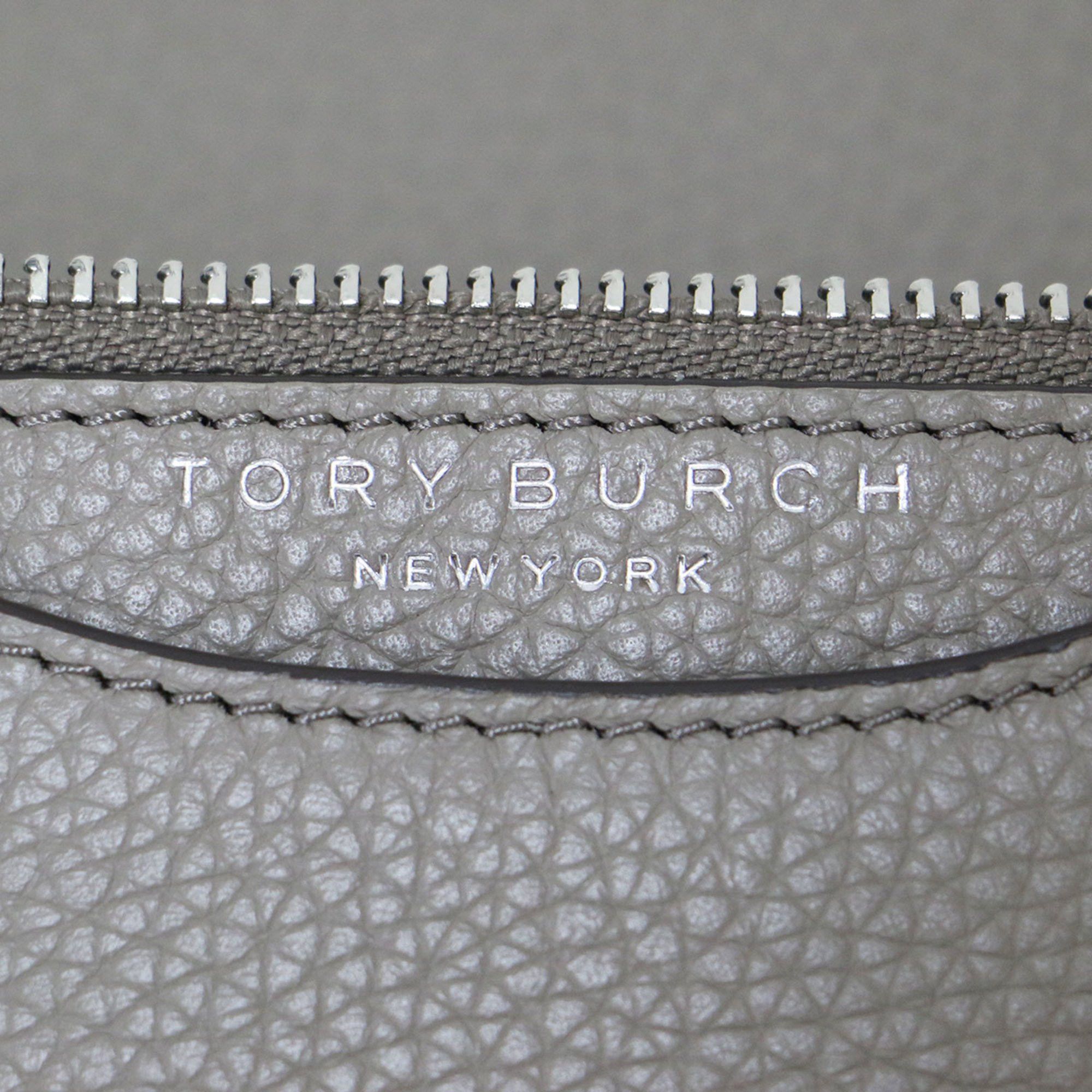 Tory Burch Tory Burch Wallet Grey Britain Chain BRITTEN Shoulder Bag Crossbody Leather Women's Size ONE SIZE - 7 Thumbnail