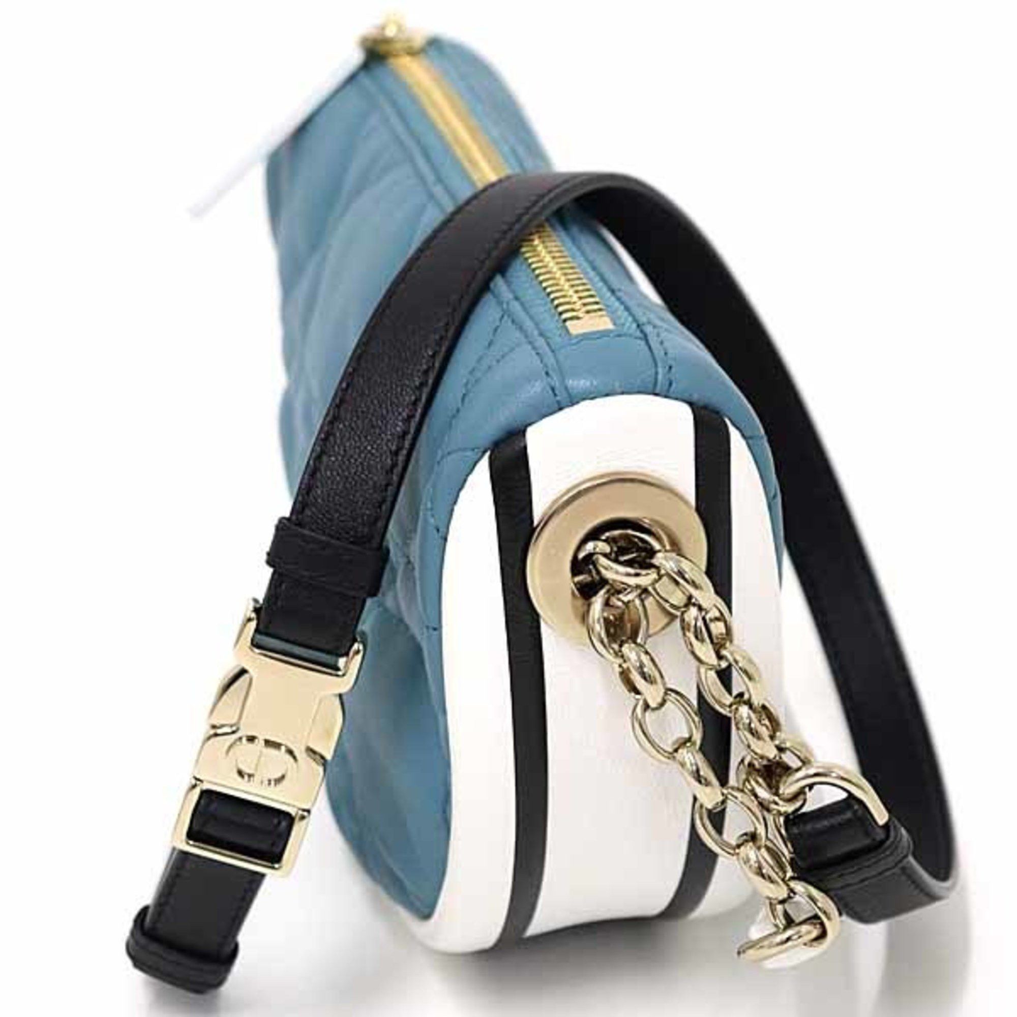 Dior Christian Dior DIOR VIBE Vibe Small Hobo Bag Cannage Lambskin Blue S Size ONE SIZE - 3 Thumbnail