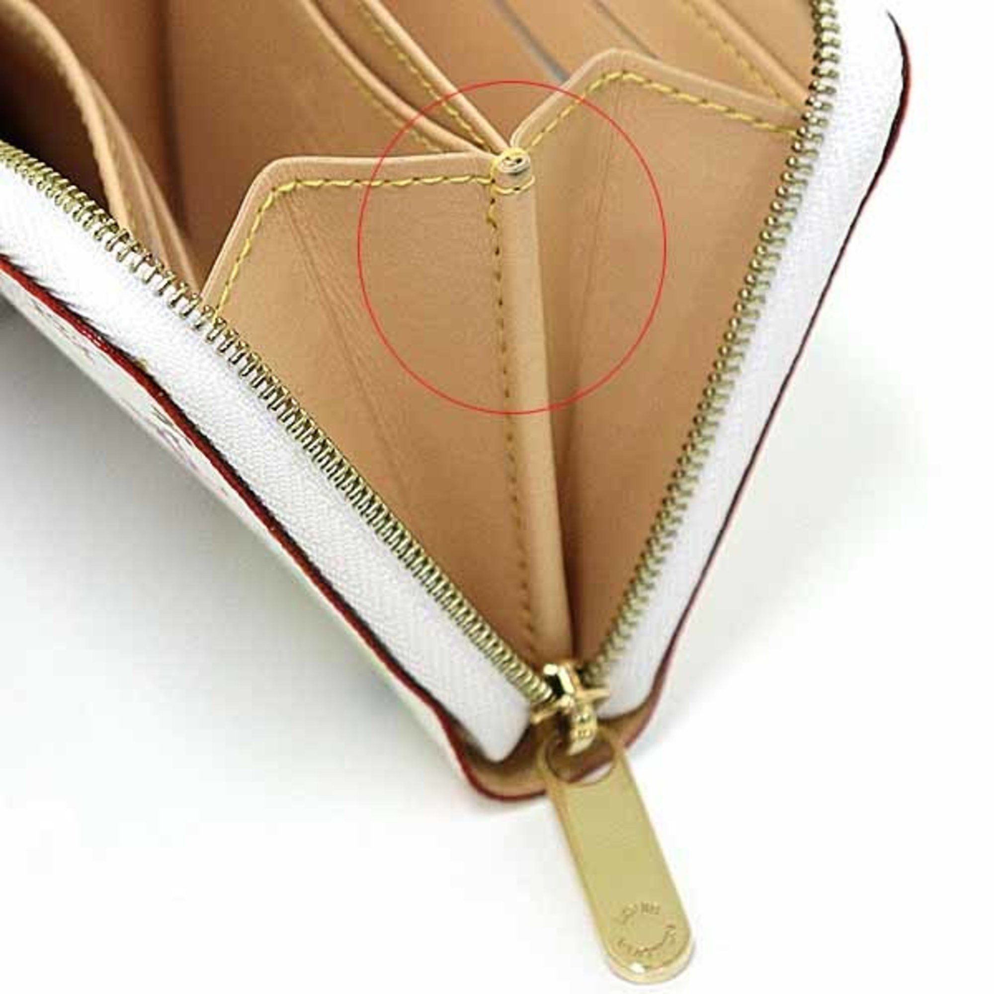 Louis Vuitton Louis Vuitton Zippy Coin Purse Case Monogram Multicolor M66548 Blanc Size ONE SIZE - 5 Thumbnail