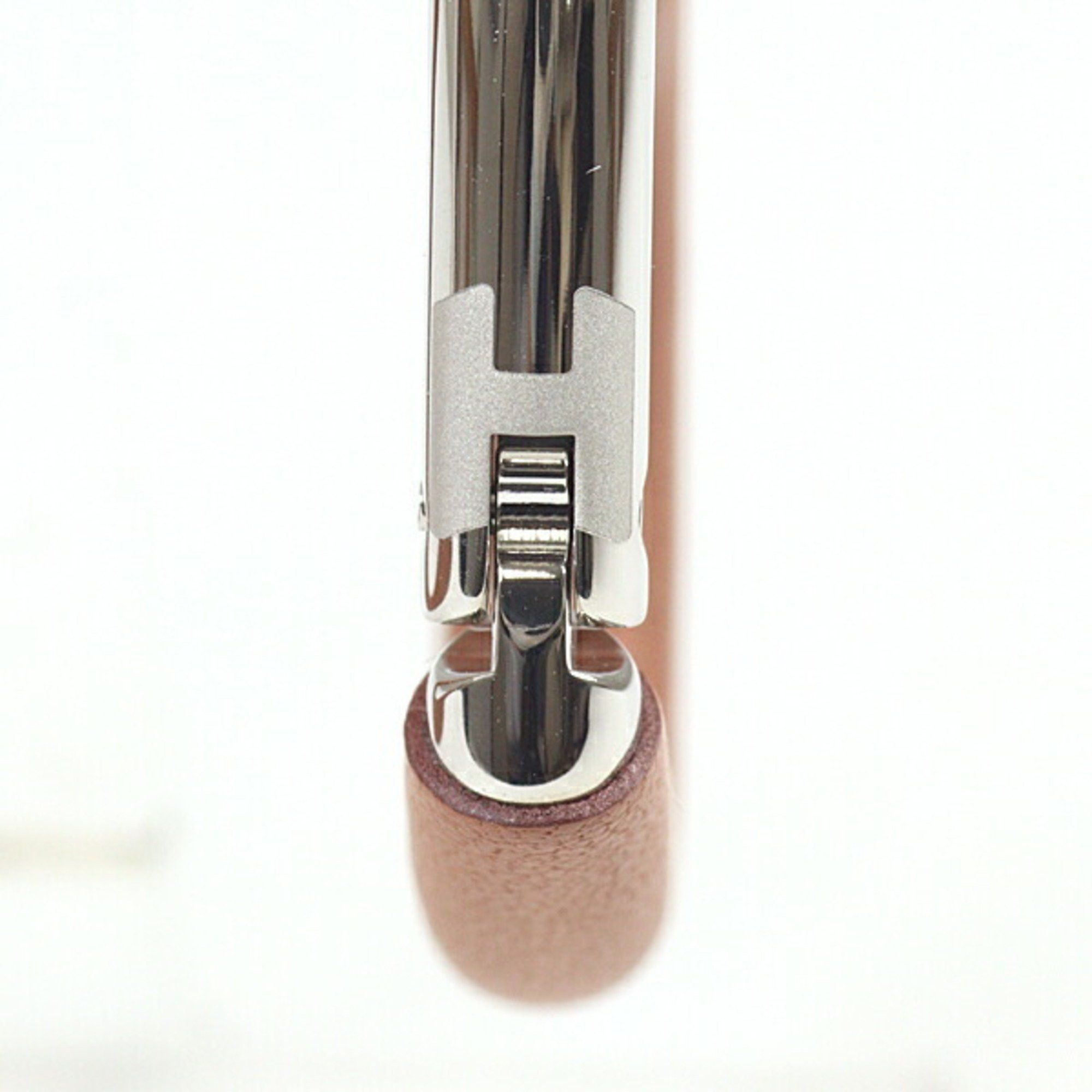 Hermes HERMES Earrings Au Coeur du Faubourg Gold Swift Leather/Palladium Heart H Size ONE SIZE - 3 Thumbnail