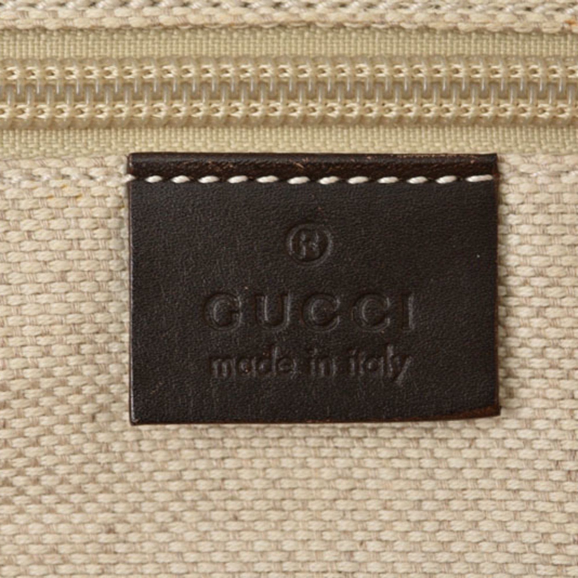 Gucci Gucci Tote Bag Shoulder GUCCI Coated Canvas GG Dark Red Shelly 308928 Size ONE SIZE - 15 Thumbnail