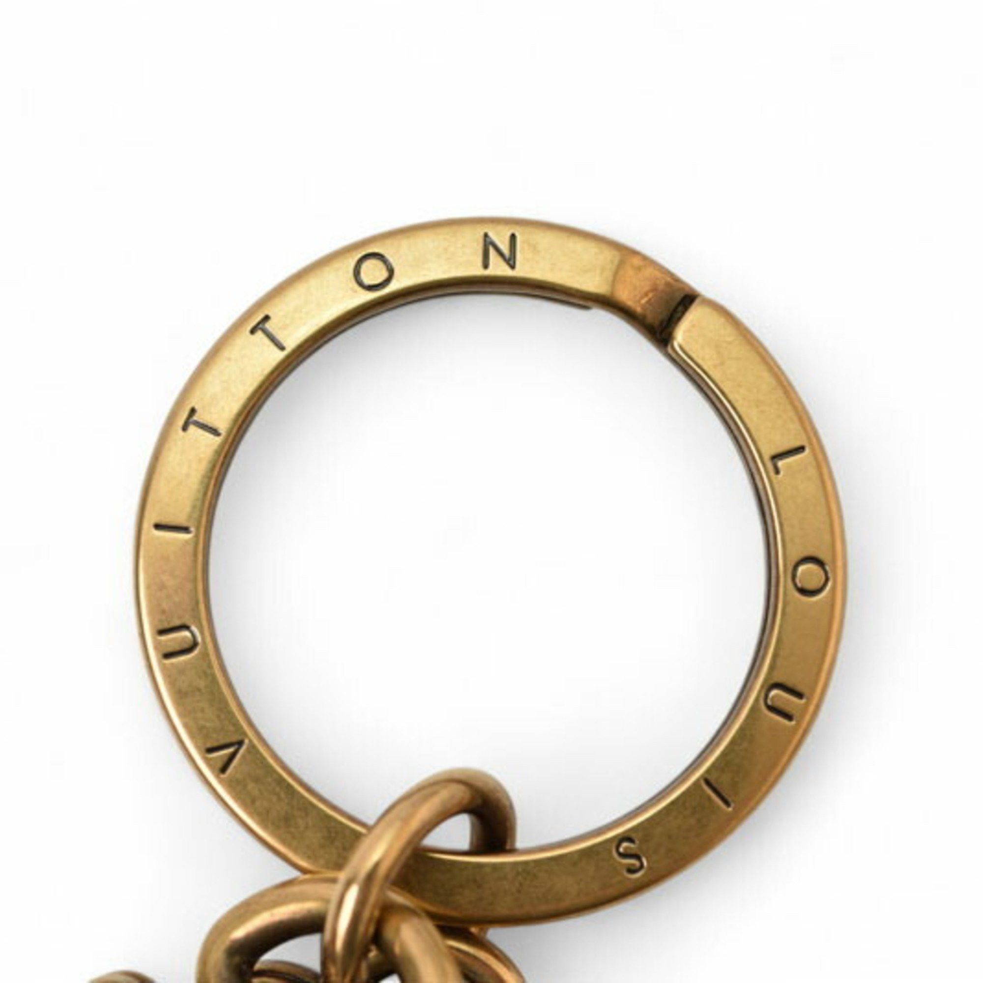 Louis Vuitton Louis Vuitton Unused Key Ring Holder Bag Charm LOUIS VUITTON NIGO Collaboration MP2715 Porto Cle Squared LV Gold Size ONE SIZE - 4 Thumbnail