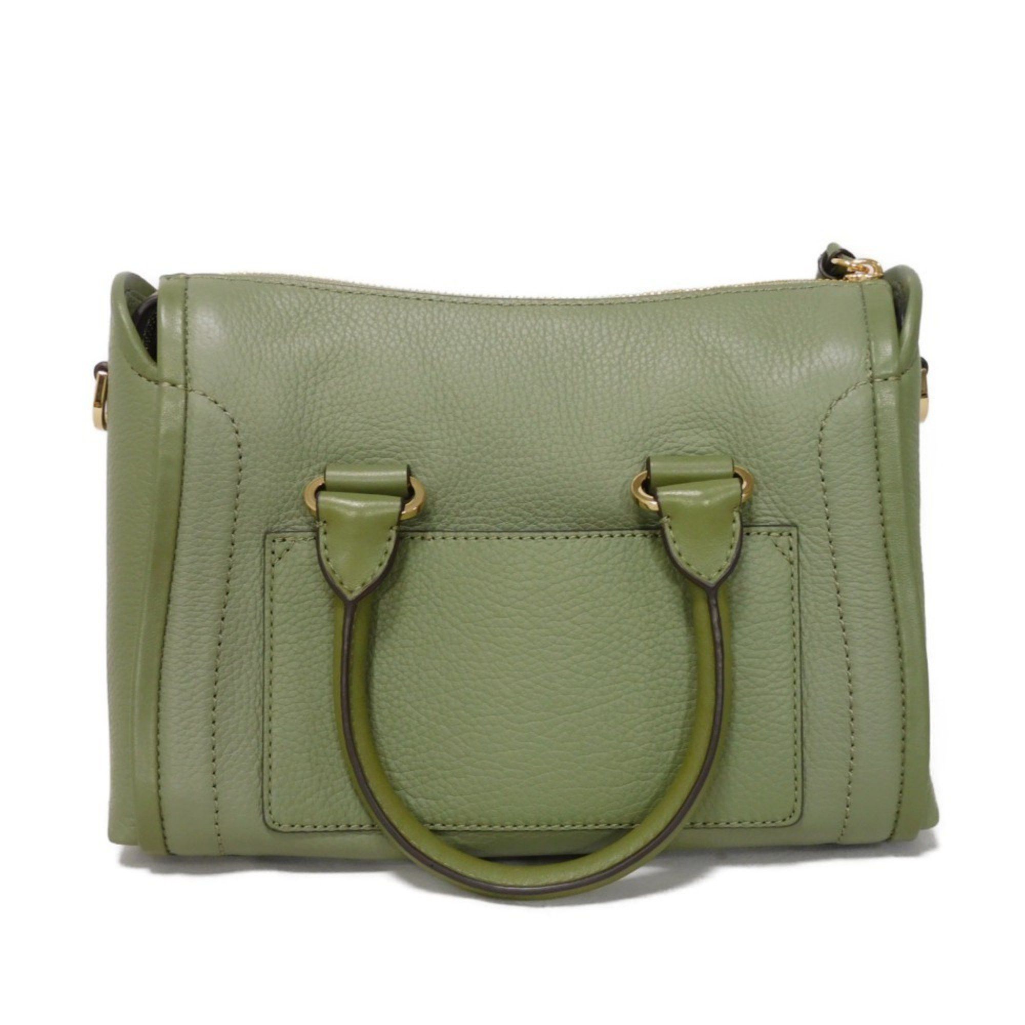 Michael Kors Michael Kors Handbag Carine Small Satchel MK Charm Shoulder Bag Metal Studs Khaki 30S0GCCS1T Women's Size ONE SIZE - 4 Thumbnail