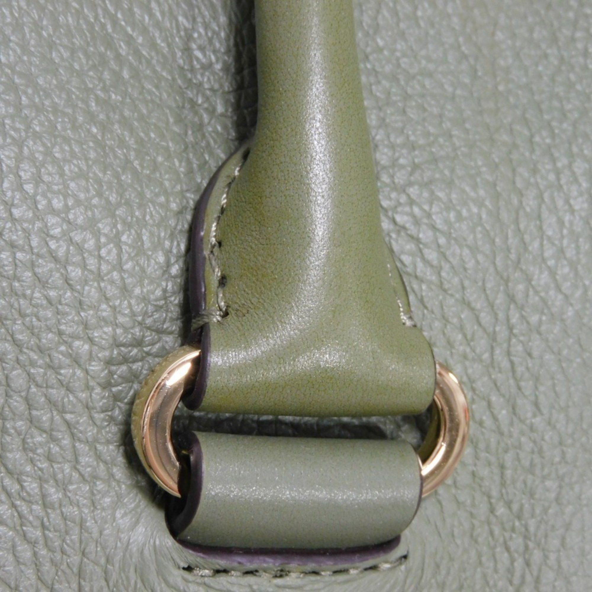 Michael Kors Michael Kors Handbag Carine Small Satchel MK Charm Shoulder Bag Metal Studs Khaki 30S0GCCS1T Women's Size ONE SIZE - 11 Thumbnail