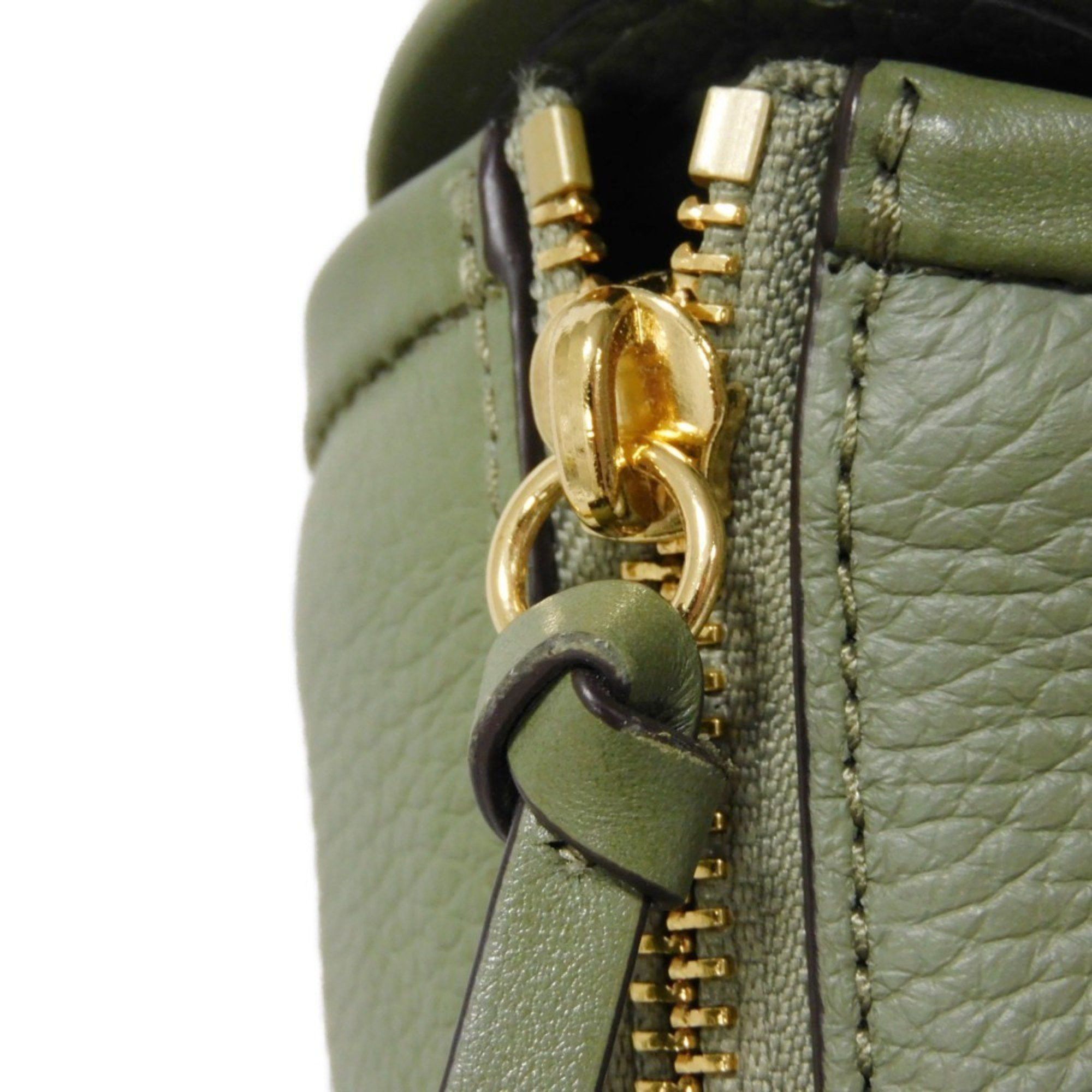Michael Kors Michael Kors Handbag Carine Small Satchel MK Charm Shoulder Bag Metal Studs Khaki 30S0GCCS1T Women's Size ONE SIZE - 9 Thumbnail