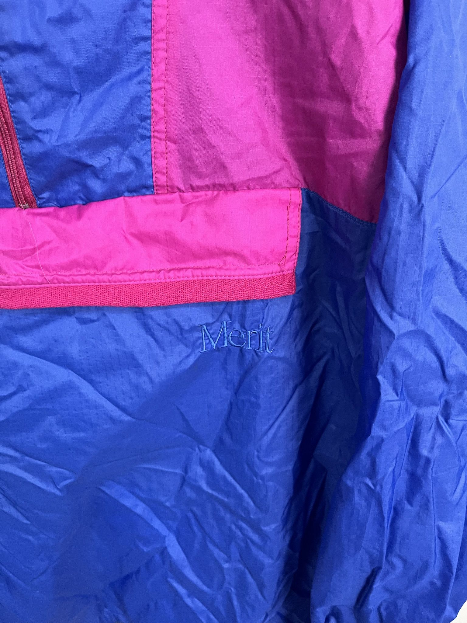 Vintage Vintage 1990s Windbreaker Merit Ripstop Blue Purple Windbreaker Jacket Size XL Size US XL / EU 56 / 4 - 3 Thumbnail