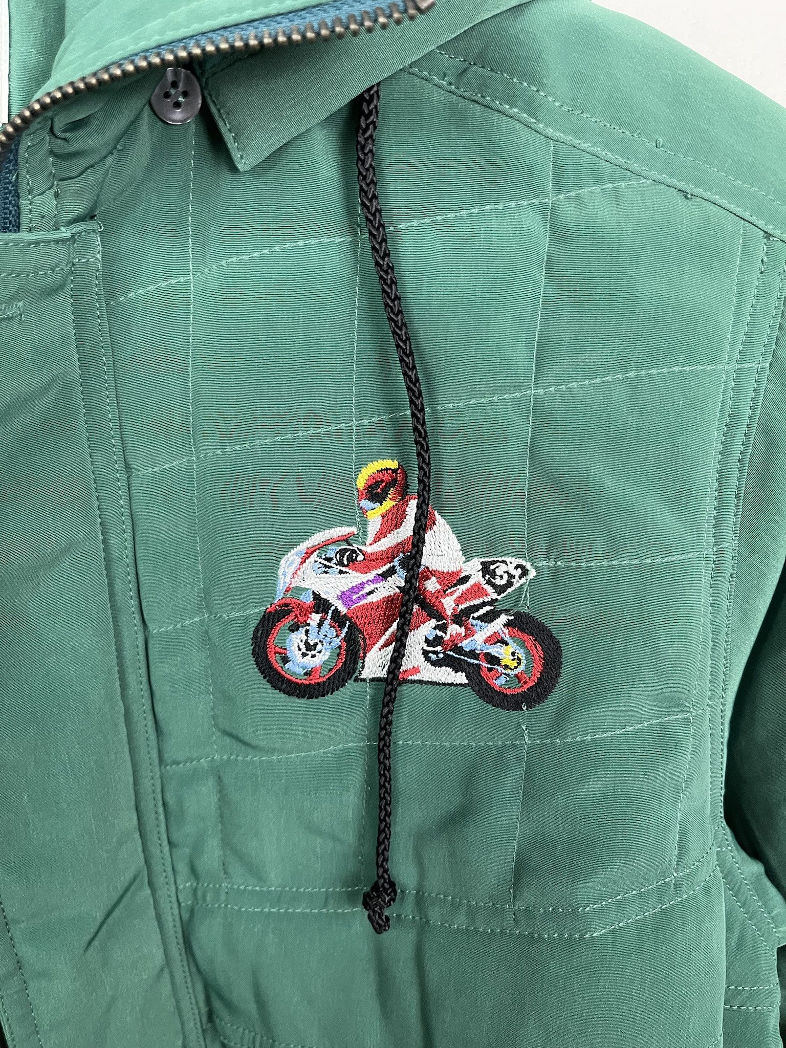 NASCAR Vintage 80s Jacket Motorcycle GP Emb roider Racing Puffer Jacket Size S (5) Size US S / EU 44-46 / 1 - 2 Thumbnail