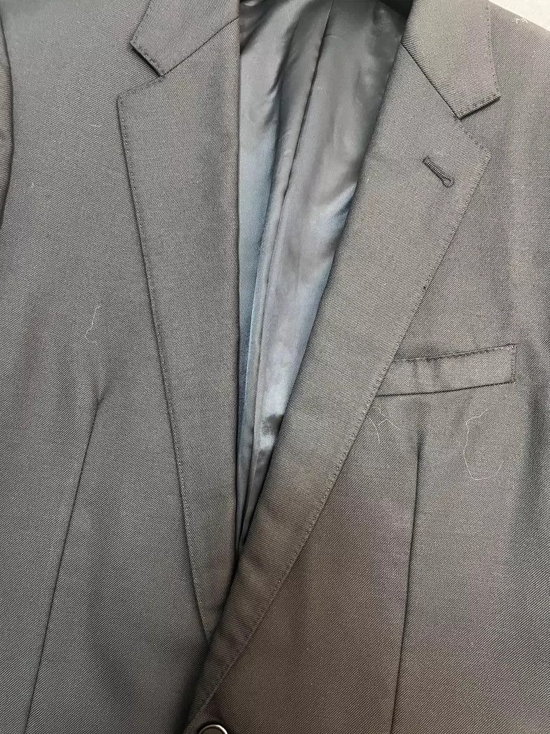 Celine Celine Black Double Button Suit Jacket Size US L / EU 52-54 / 3 - 3 Thumbnail