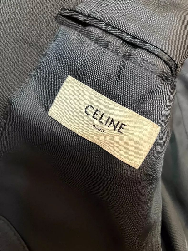 Celine Celine Black Double Button Suit Jacket Size US L / EU 52-54 / 3 - 4 Thumbnail