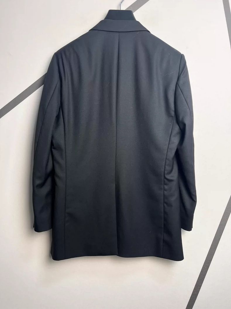 Celine Celine Black Double Button Suit Jacket Size US L / EU 52-54 / 3 - 2 Thumbnail