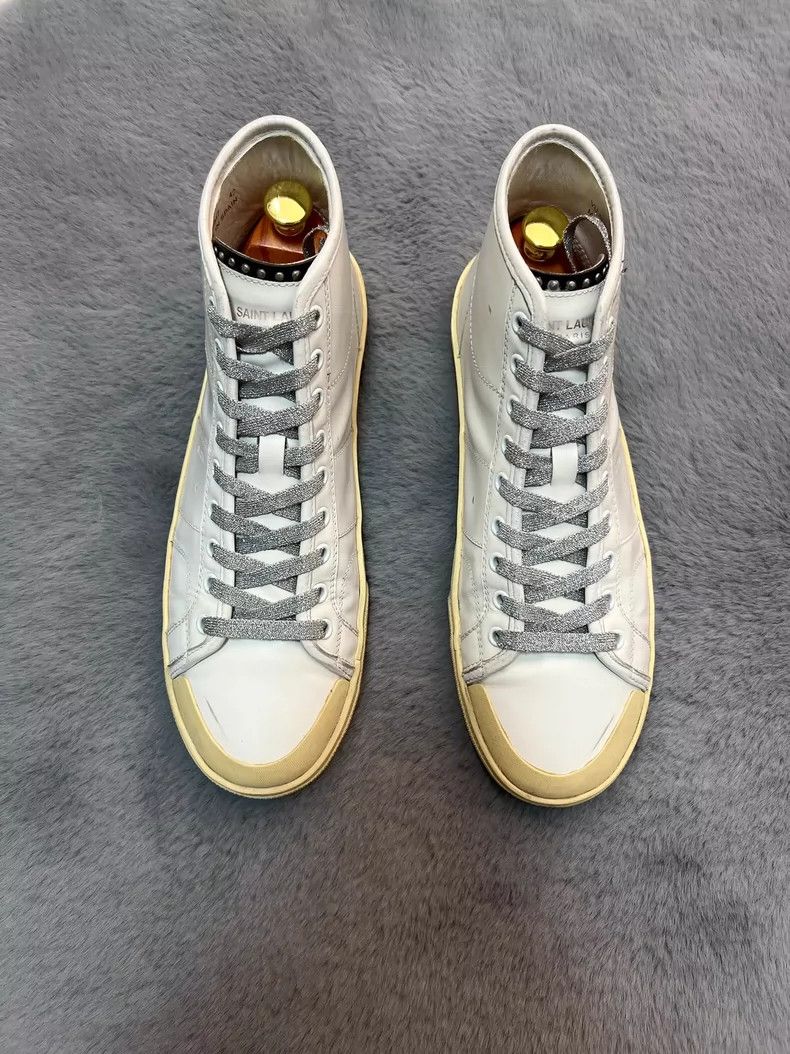 Saint Laurent Paris Saint Laurent Vintage High Top Sneakers Size US 9 / EU 42 - 2 Thumbnail