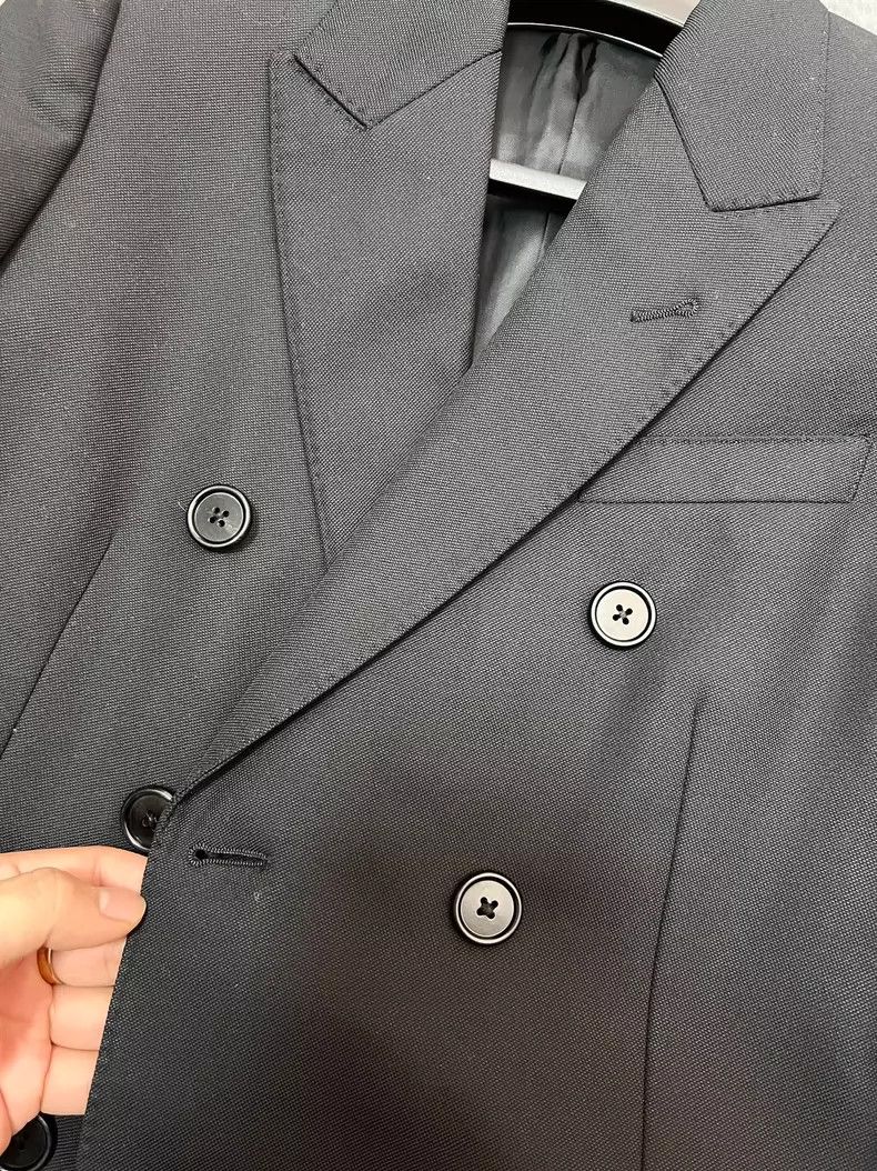 Celine Celine Black Double-Breasted Blazer Jacket Size XS / US 0-2 / IT 36-38 - 3 Thumbnail