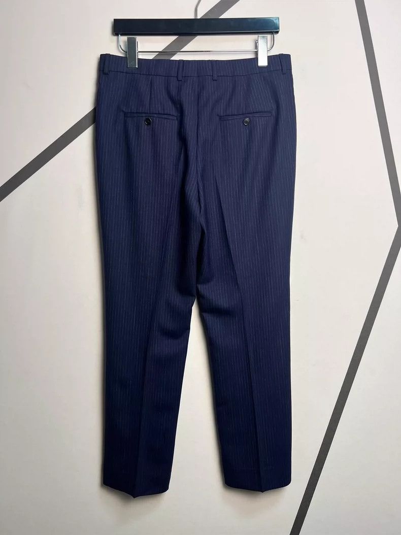 Celine Celine Navy Blue Wide-Leg Striped Pants Size US 40 / EU 56 - 2 Thumbnail