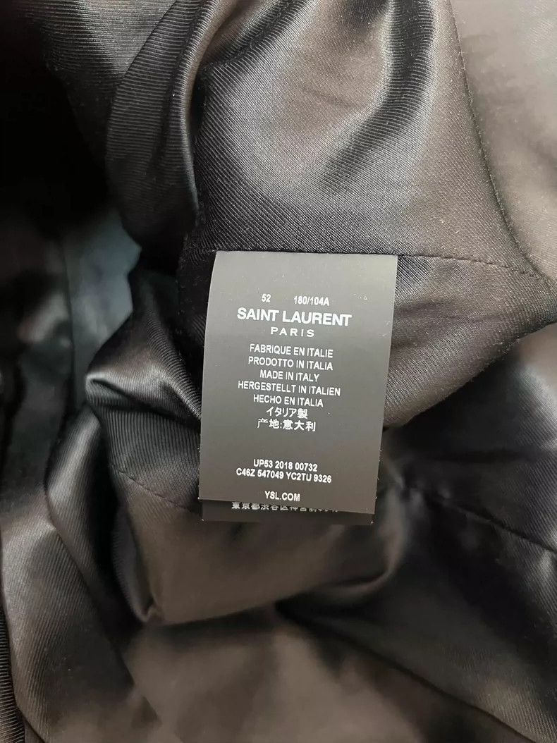 Saint Laurent Paris Saint Laurent White Leather Jacket with Pockets Size US L / EU 52-54 / 3 - 4 Thumbnail