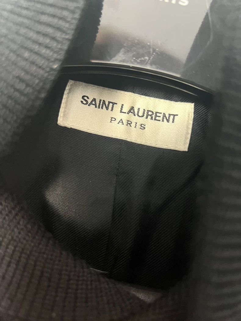 Saint Laurent Paris Saint Laurent Black and White Baseball Jacket Size US S / EU 44-46 / 1 - 3 Thumbnail