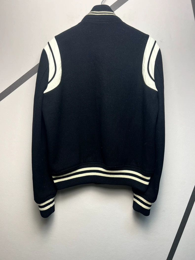 Saint Laurent Paris Saint Laurent Black and White Baseball Jacket Size US S / EU 44-46 / 1 - 2 Thumbnail