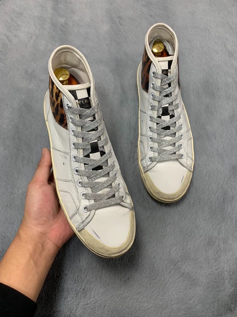 Saint Laurent Paris Saint Laurent High-Top Checkerboard Sneakers Size US 9.5 / EU 42-43 - 3 Thumbnail