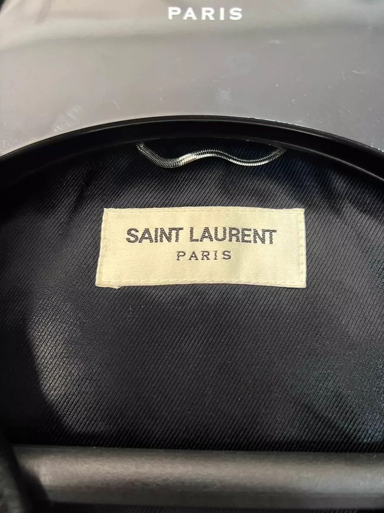 Saint Laurent Paris Saint Laurent Black Leather Motorcycle Vest Size US L / EU 52-54 / 3 - 4 Thumbnail