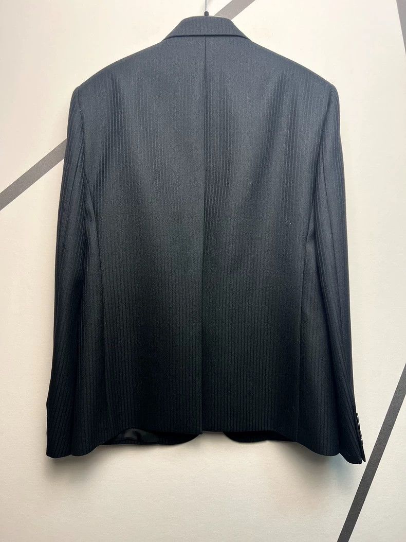 Saint Laurent Paris Saint Laurent Black Gold Striped Blazer Jacket Size US L / EU 52-54 / 3 - 2 Thumbnail