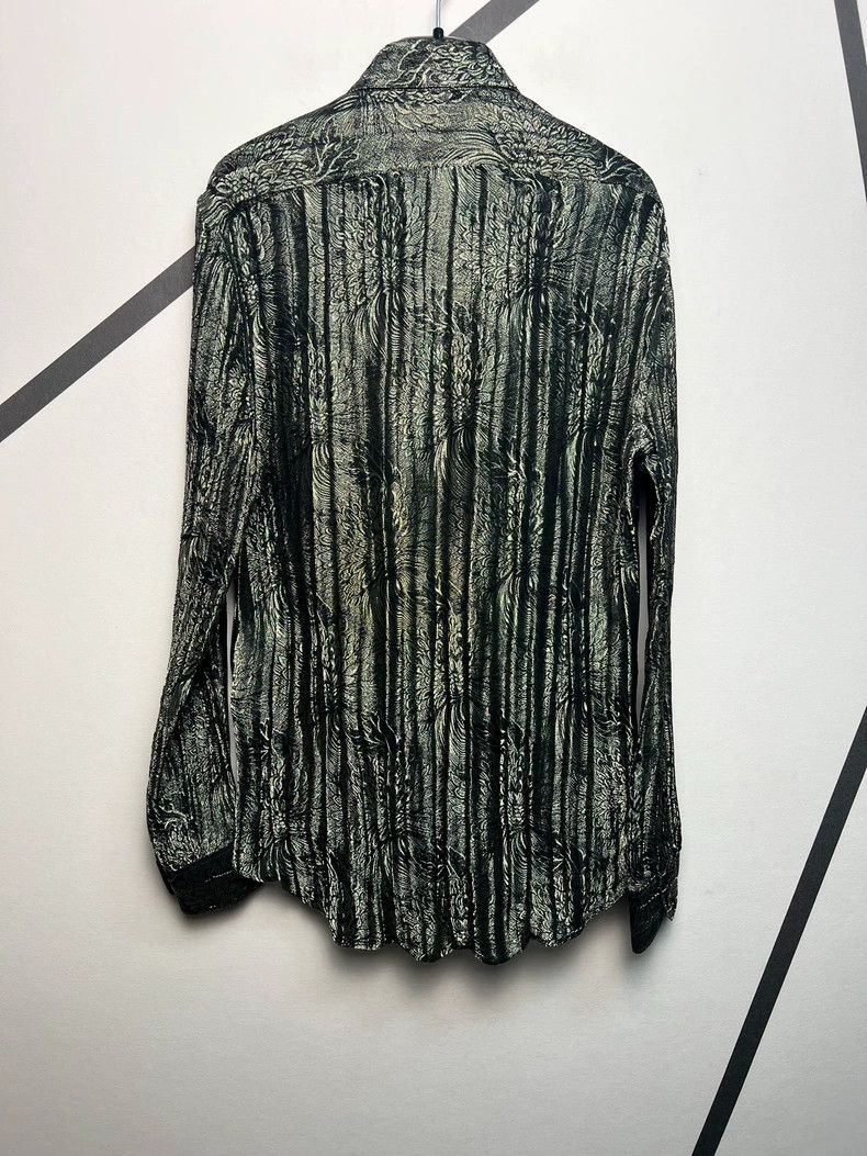 Saint Laurent Paris Saint Laurent Black Silver 3D Shirt Size US M / EU 48-50 / 2 - 2 Thumbnail