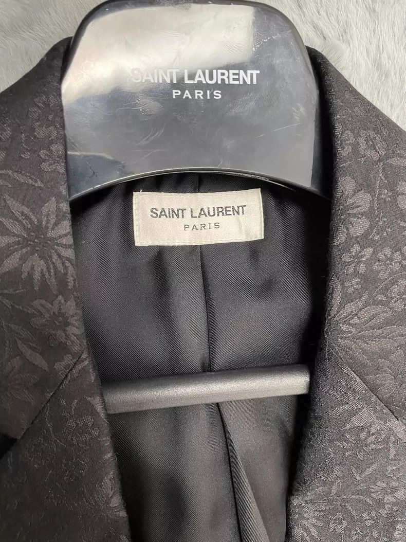 Saint Laurent Paris Saint Laurent Black Silk Suit Jacket Size US M / EU 48-50 / 2 - 3 Thumbnail
