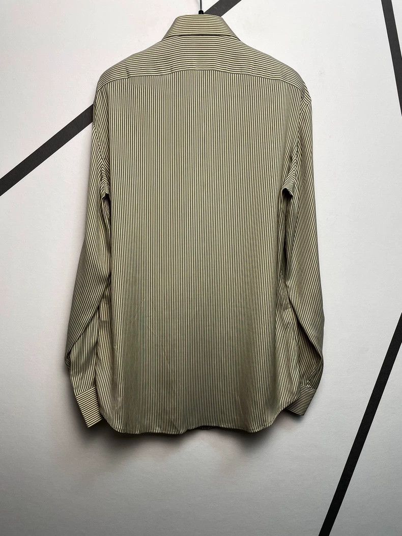 Celine Celine Striped Silk Shirt with Tag Size US M / EU 48-50 / 2 - 2 Thumbnail