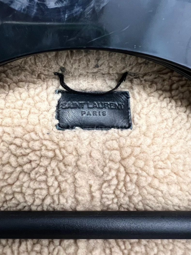 Saint Laurent Paris Saint Laurent Green Hooded Coat with Shearling Size US M / EU 48-50 / 2 - 4 Thumbnail