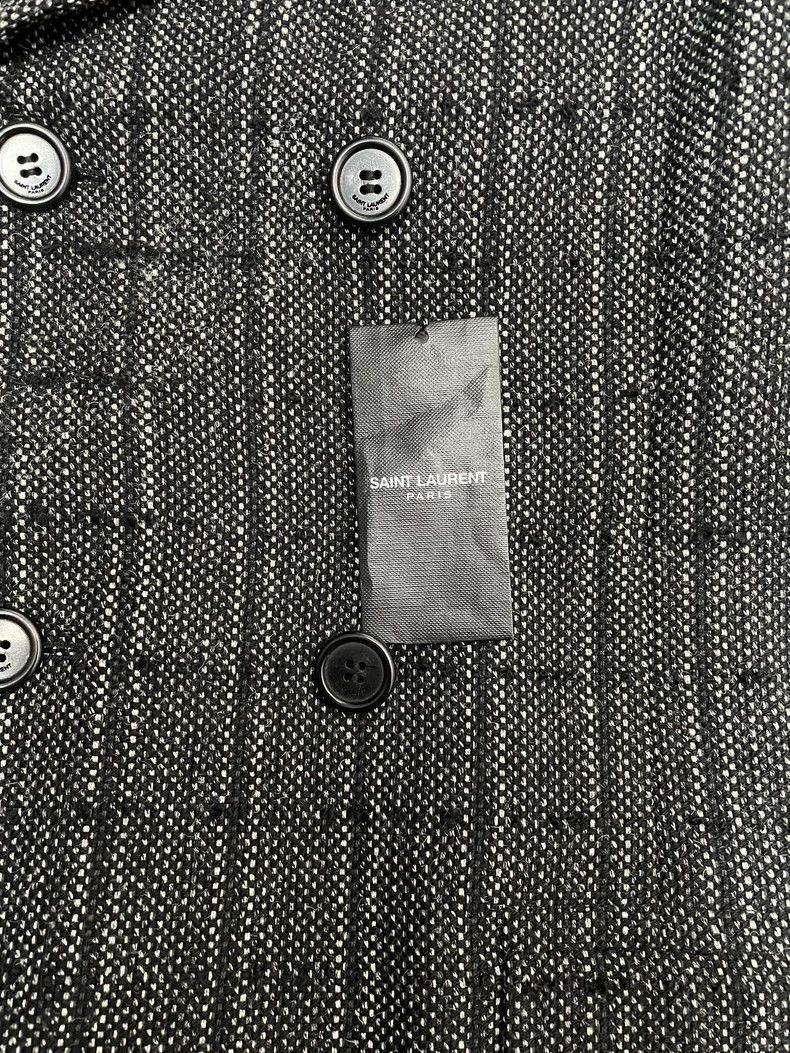 Saint Laurent Paris Saint Laurent Double-Breasted Wool Coat Size US L / EU 52-54 / 3 - 4 Thumbnail
