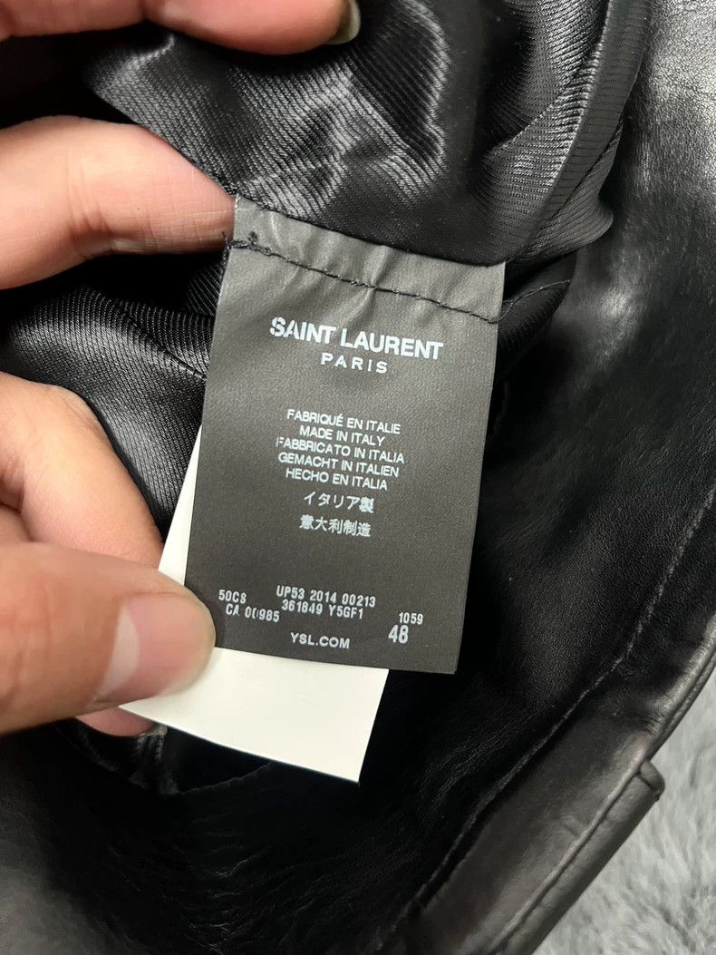Saint Laurent Paris Saint Laurent Leopard Print Leather Jacket Size US L / EU 52-54 / 3 - 5 Thumbnail