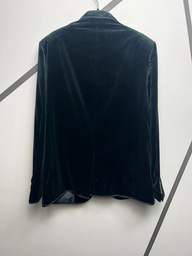 Saint Laurent Paris Saint Laurent Black Velvet Blazer Jacket Size US L / EU 52-54 / 3 - 2 Thumbnail