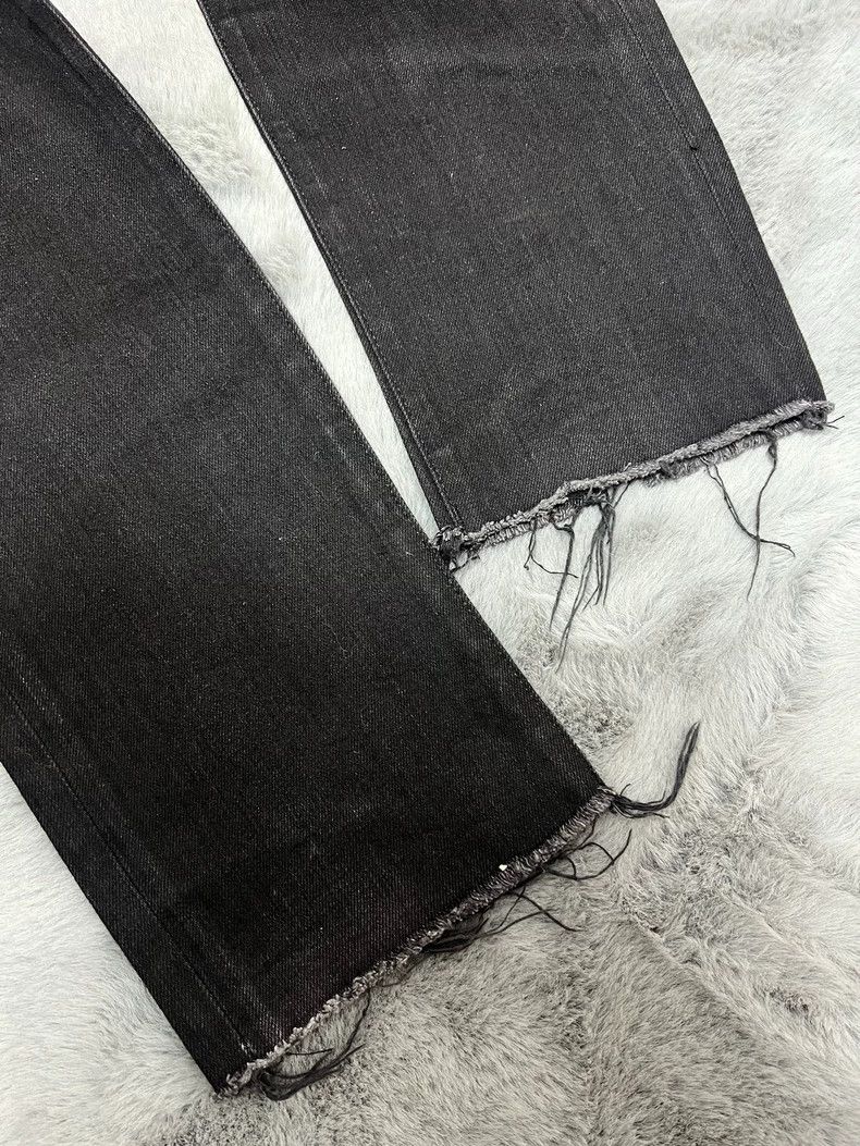 Saint Laurent Paris Saint Laurent Black Distressed Denim Pants Size US 32 / EU 48 - 5 Thumbnail