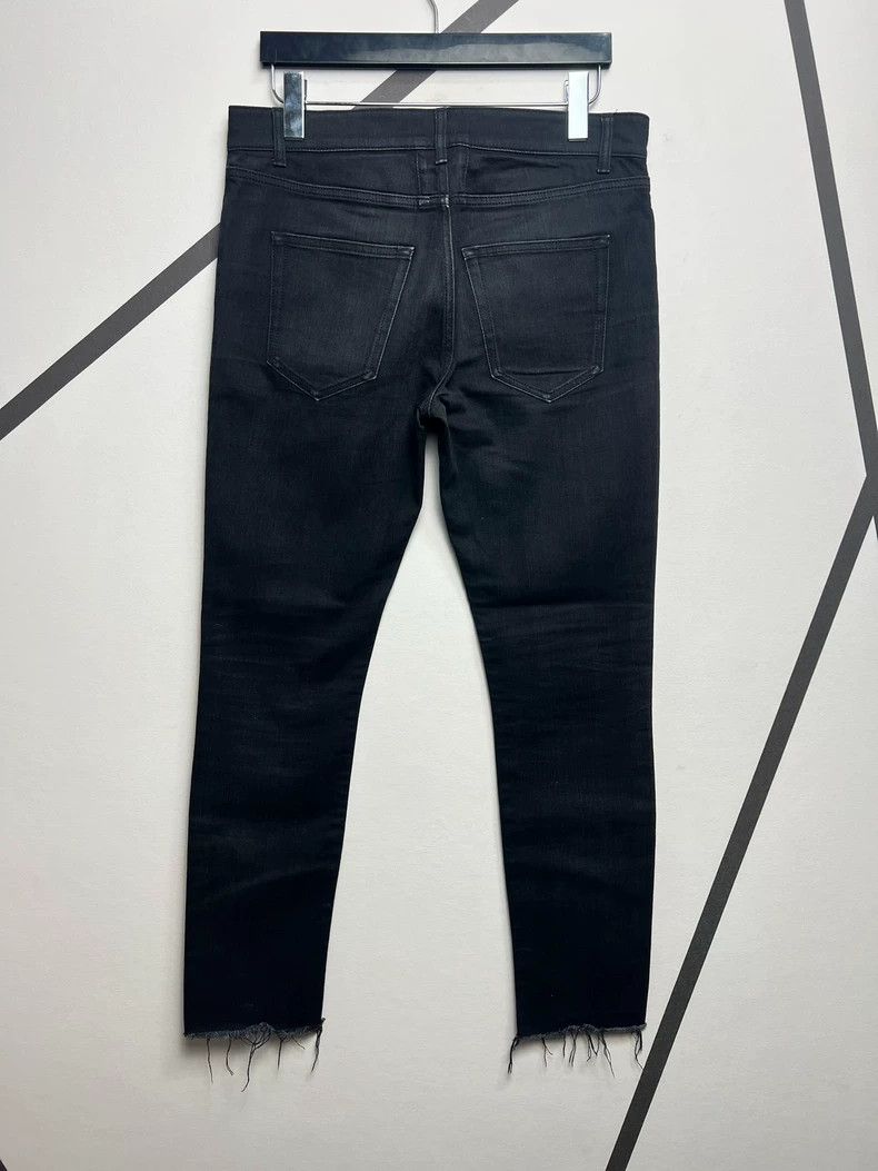 Saint Laurent Paris Saint Laurent Black Distressed Denim Pants Size US 32 / EU 48 - 2 Thumbnail