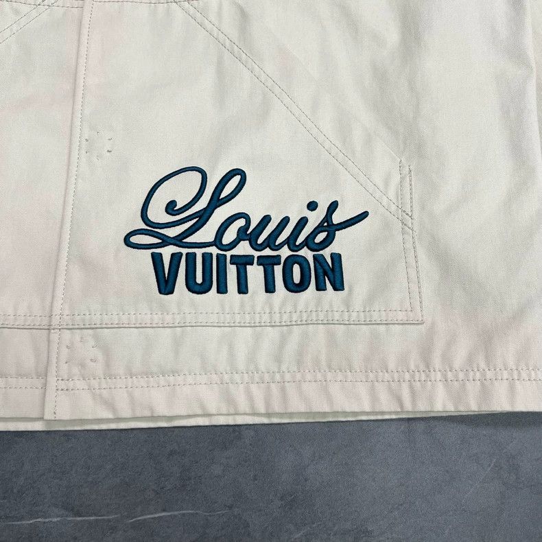 Louis Vuitton Louis Vuitton FW22 Logo Work Jacket Beige Size US L / EU 52-54 / 3 - 3 Thumbnail